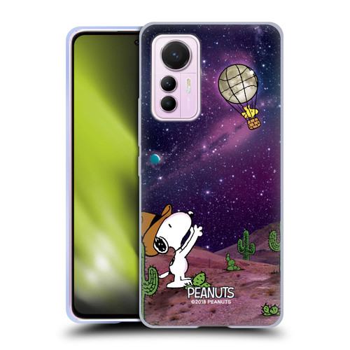 Peanuts Snoopy Space Cowboy Nebula Balloon Woodstock Soft Gel Case for Xiaomi 12 Lite