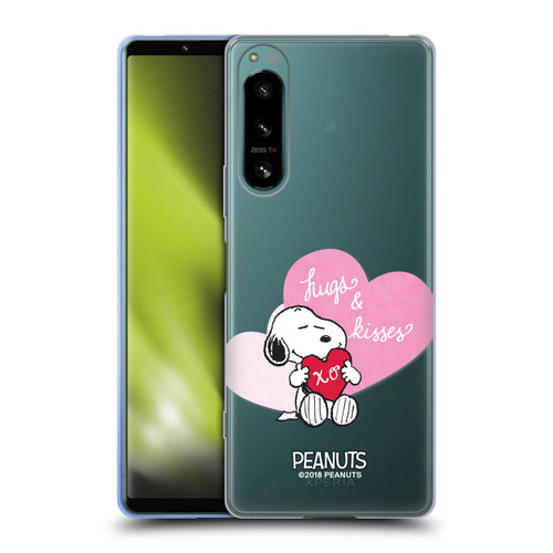 Peanuts Sealed With A Kiss Snoopy Hugs And Kisses Soft Gel Case for Sony Xperia 5 IV