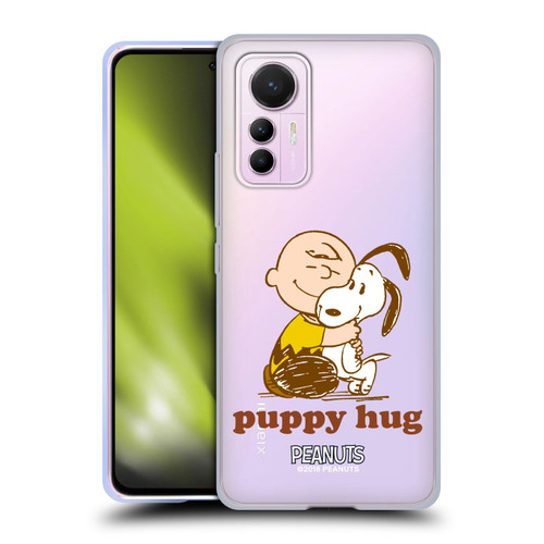 Peanuts Snoopy Hug Charlie Puppy Hug Soft Gel Case for Xiaomi 12 Lite