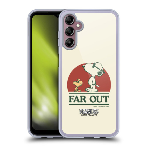 Peanuts Woodstock 50th Snoopy Woodstock Far Out Soft Gel Case for Samsung Galaxy A14 5G
