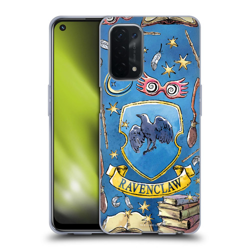 Harry Potter Deathly Hallows XIII Ravenclaw Pattern Soft Gel Case for OPPO A54 5G