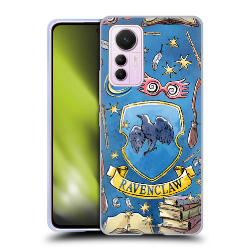 Harry Potter Deathly Hallows XIII Ravenclaw Pattern Soft Gel Case for Xiaomi 12 Lite