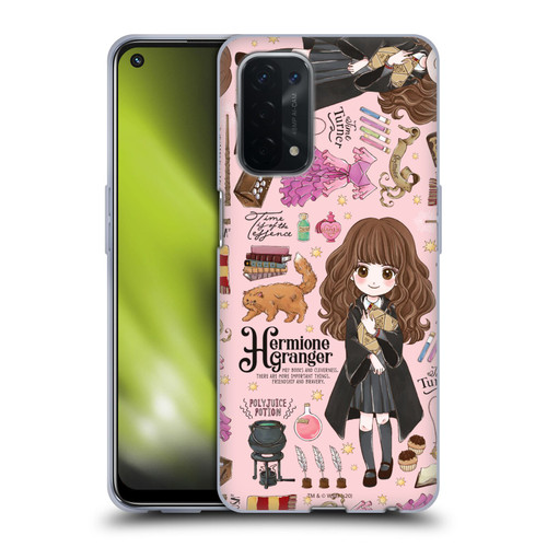 Harry Potter Deathly Hallows XXXVII Hermione Pattern Soft Gel Case for OPPO A54 5G