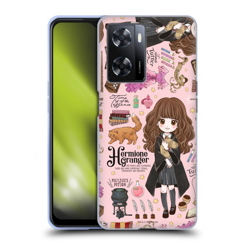 Harry Potter Deathly Hallows XXXVII Hermione Pattern Soft Gel Case for OPPO A57s