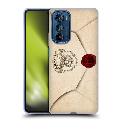 Harry Potter Hogwarts Letter Envelope Acceptance Parchment Soft Gel Case for Motorola Edge 30