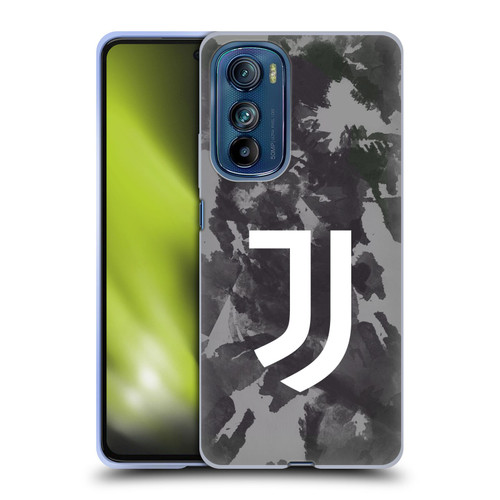 Juventus Football Club Art Monochrome Splatter Soft Gel Case for Motorola Edge 30