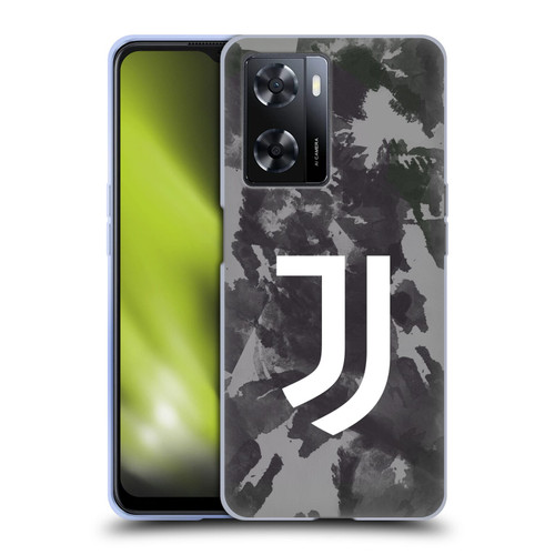 Juventus Football Club Art Monochrome Splatter Soft Gel Case for OPPO A57s