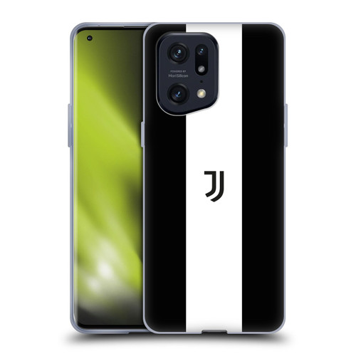 Juventus Football Club Lifestyle 2 Bold White Stripe Soft Gel Case for OPPO Find X5 Pro