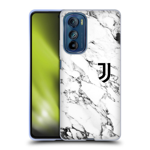 Juventus Football Club Marble White Soft Gel Case for Motorola Edge 30