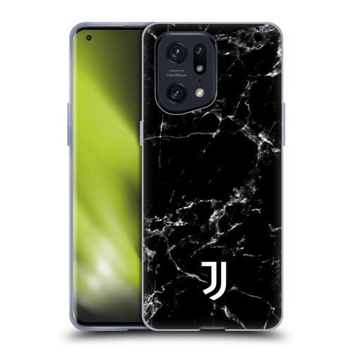 Juventus Football Club Marble Black 2 Soft Gel Case for OPPO Find X5 Pro