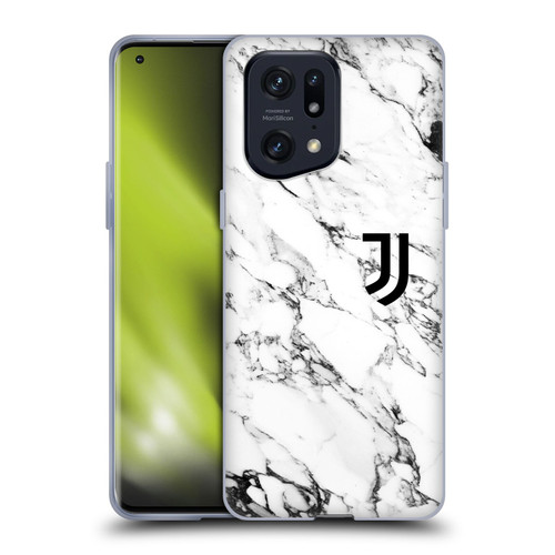 Juventus Football Club Marble White Soft Gel Case for OPPO Find X5 Pro