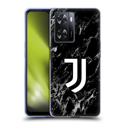 Juventus Football Club Marble Black Soft Gel Case for OPPO A57s