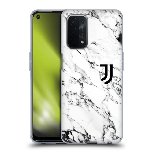 Juventus Football Club Marble White Soft Gel Case for OPPO A54 5G