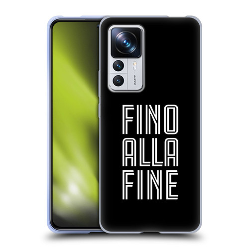 Juventus Football Club Type Fino Alla Fine Black Soft Gel Case for Xiaomi 12T Pro