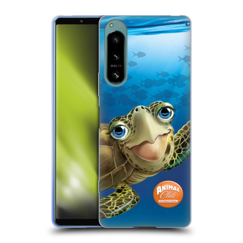 Animal Club International Underwater Sea Turtle Soft Gel Case for Sony Xperia 5 IV