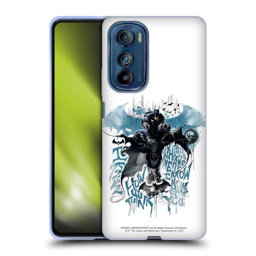 Batman Arkham Knight Graphics How You Think Soft Gel Case for Motorola Edge 30
