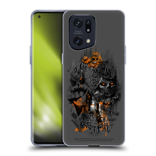 Batman Arkham Knight Graphics City Of Fear Scarecrow Soft Gel Case for OPPO Find X5 Pro