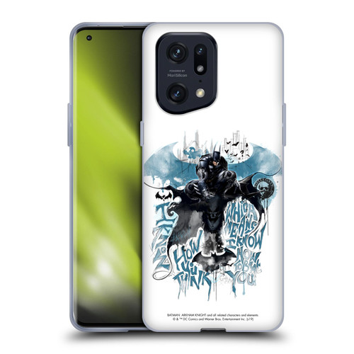 Batman Arkham Knight Graphics How You Think Soft Gel Case for OPPO Find X5 Pro