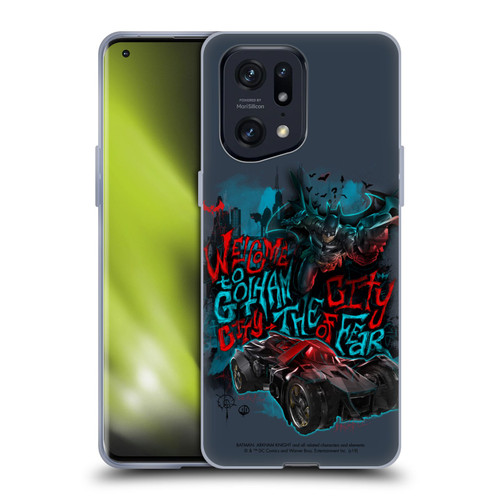 Batman Arkham Knight Graphics Welcome To Gotham Soft Gel Case for OPPO Find X5 Pro