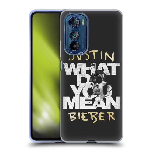Justin Bieber Purpose B&w What Do You Mean Typography Soft Gel Case for Motorola Edge 30
