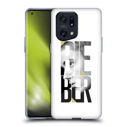 Justin Bieber Purpose B&w Mirror Calendar Text Soft Gel Case for OPPO Find X5 Pro