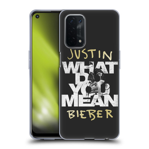 Justin Bieber Purpose B&w What Do You Mean Typography Soft Gel Case for OPPO A54 5G