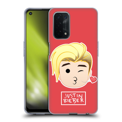 Justin Bieber Justmojis Kiss Soft Gel Case for OPPO A54 5G