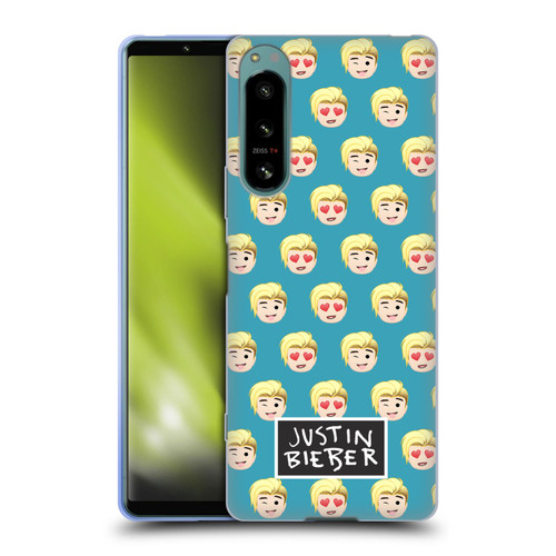 Justin Bieber Justmojis Patterns Soft Gel Case for Sony Xperia 5 IV