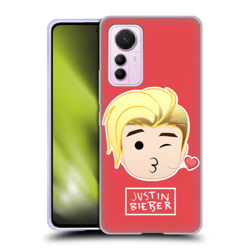 Justin Bieber Justmojis Kiss Soft Gel Case for Xiaomi 12 Lite