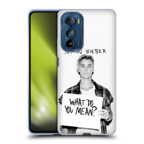 Justin Bieber Purpose What Do You Mean Photo Soft Gel Case for Motorola Edge 30