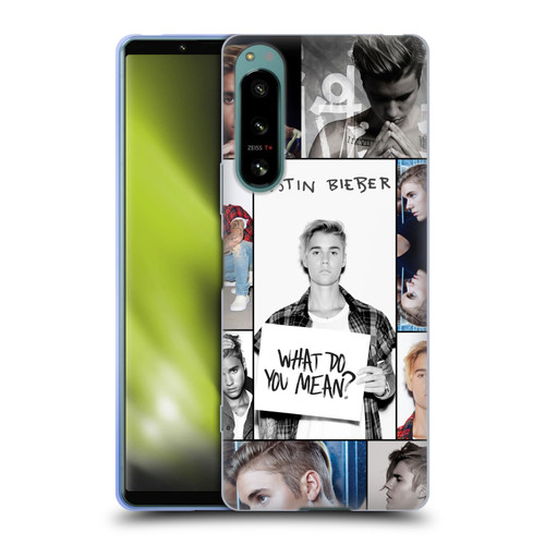 Justin Bieber Purpose Grid Poster Soft Gel Case for Sony Xperia 5 IV