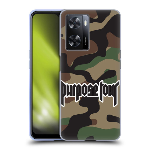 Justin Bieber Tour Merchandise Camouflage Soft Gel Case for OPPO A57s