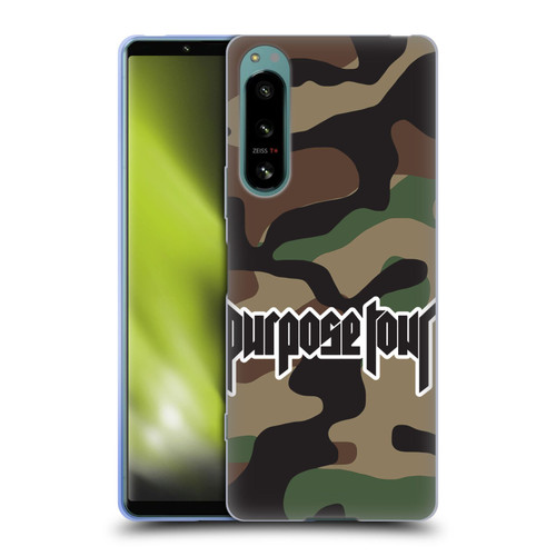 Justin Bieber Tour Merchandise Camouflage Soft Gel Case for Sony Xperia 5 IV