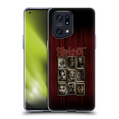 Slipknot Key Art Covered Faces Soft Gel Case for OPPO Find X5 Pro