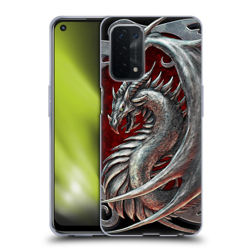 Christos Karapanos Dragons 2 Talisman Silver Soft Gel Case for OPPO A54 5G