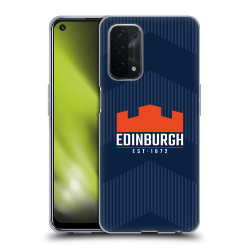 Edinburgh Rugby Graphics Lines Soft Gel Case for OPPO A54 5G