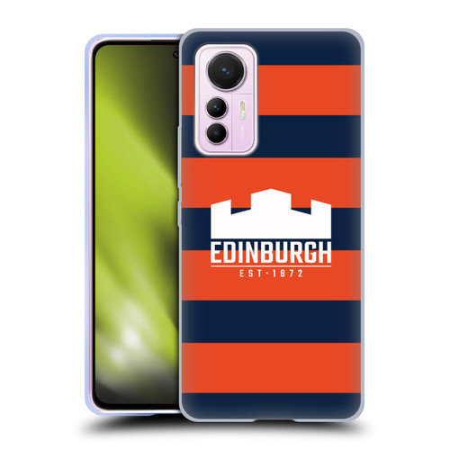 Edinburgh Rugby Graphics Stripes Soft Gel Case for Xiaomi 12 Lite