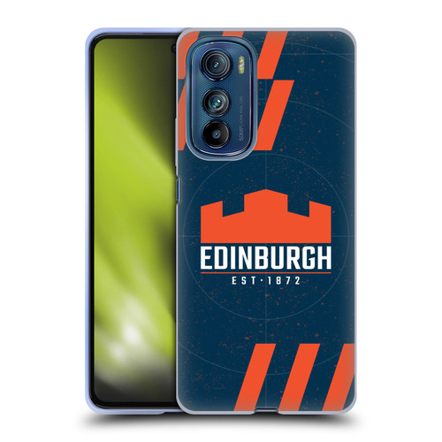 Edinburgh Rugby Logo Art Navy Blue Soft Gel Case for Motorola Edge 30