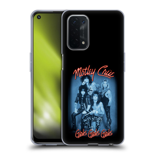 Motley Crue Key Art Girls Neon Soft Gel Case for OPPO A54 5G