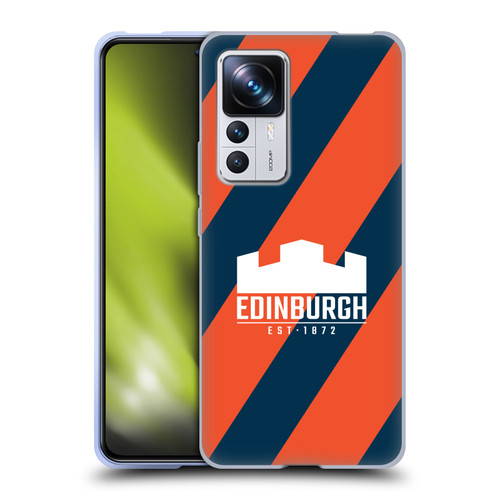 Edinburgh Rugby Logo Art Diagonal Stripes Soft Gel Case for Xiaomi 12T Pro