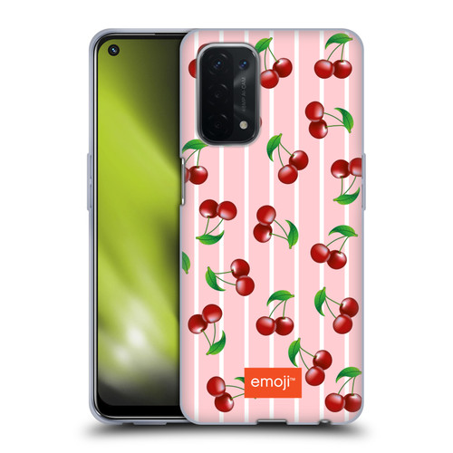 emoji® Fruits Cherries Soft Gel Case for OPPO A54 5G