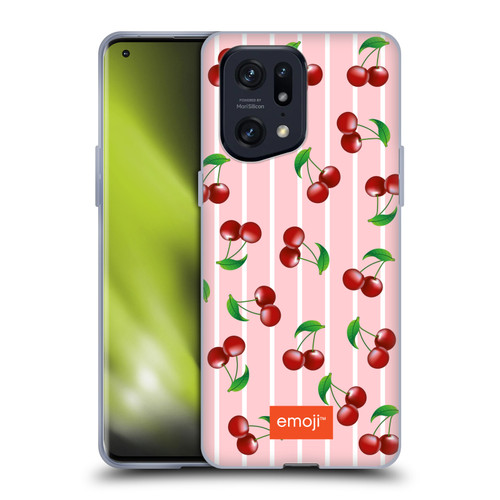 emoji® Fruits Cherries Soft Gel Case for OPPO Find X5 Pro