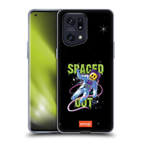 emoji® Graffiti Space Out Soft Gel Case for OPPO Find X5 Pro