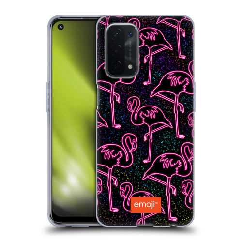 emoji® Neon Flamingo Soft Gel Case for OPPO A54 5G