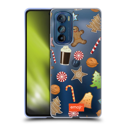 emoji® Winter Wonderland Christmas Cookies Soft Gel Case for Motorola Edge 30