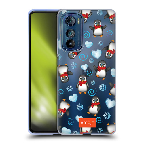 emoji® Winter Wonderland Penguins Soft Gel Case for Motorola Edge 30
