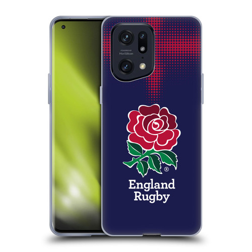 England Rugby Union 2016/17 The Rose Alternate Kit Soft Gel Case for OPPO Find X5 Pro