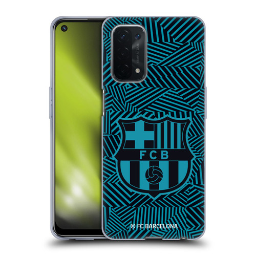 FC Barcelona Crest Black Soft Gel Case for OPPO A54 5G