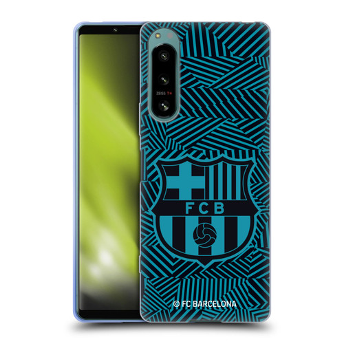 FC Barcelona Crest Black Soft Gel Case for Sony Xperia 5 IV