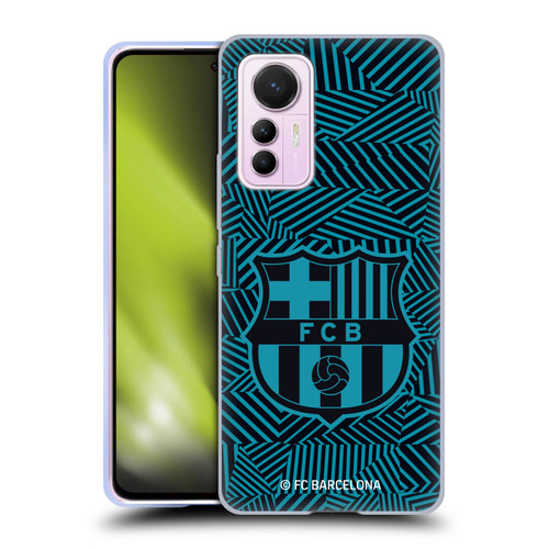 FC Barcelona Crest Black Soft Gel Case for Xiaomi 12 Lite